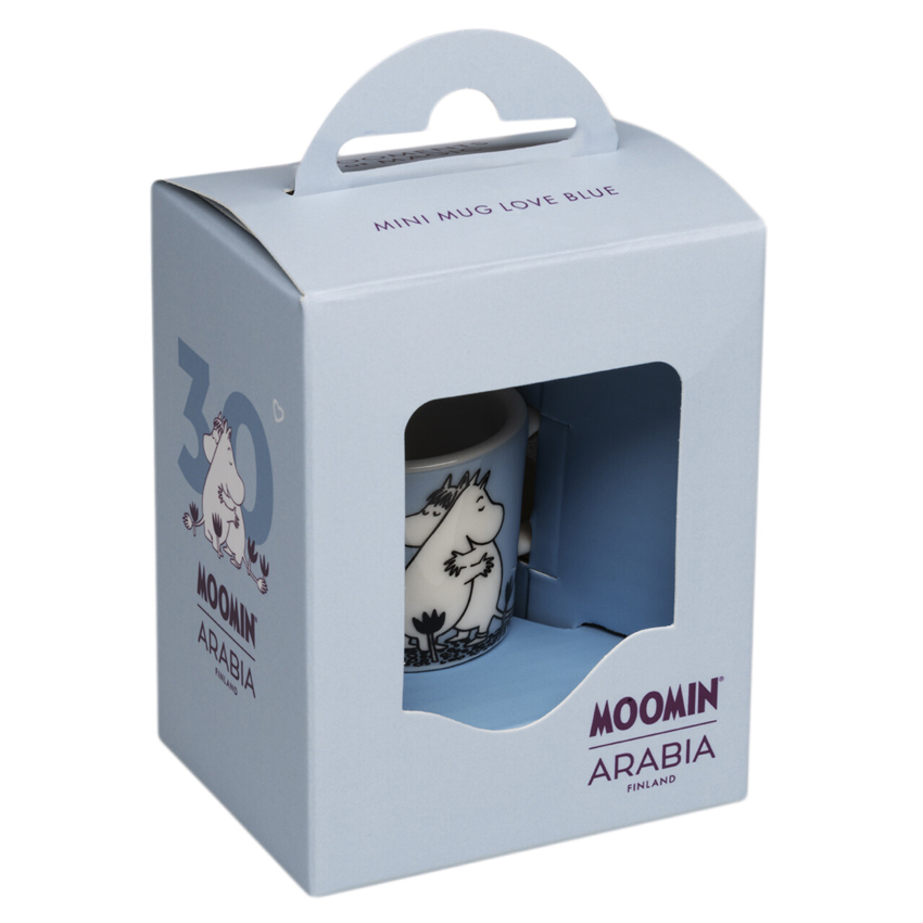 ムーミン クラシック ミニマグ LOVE ブルー